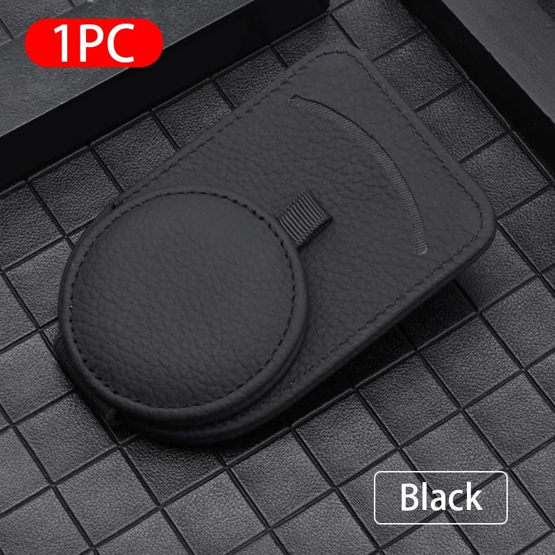 Genuine Leather Car Glasses Holder