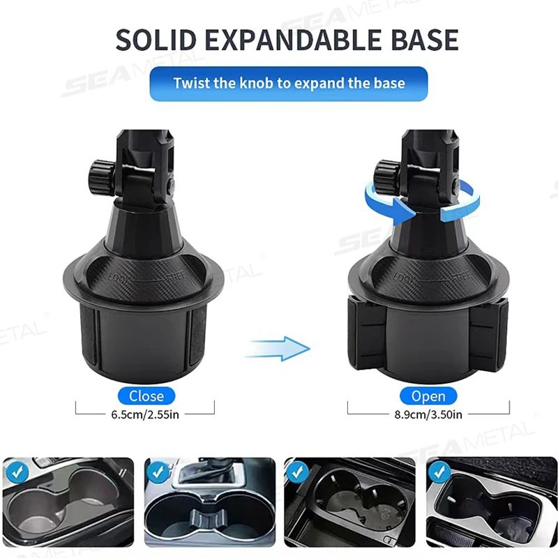 Car Drink Holder with Tablet Mount