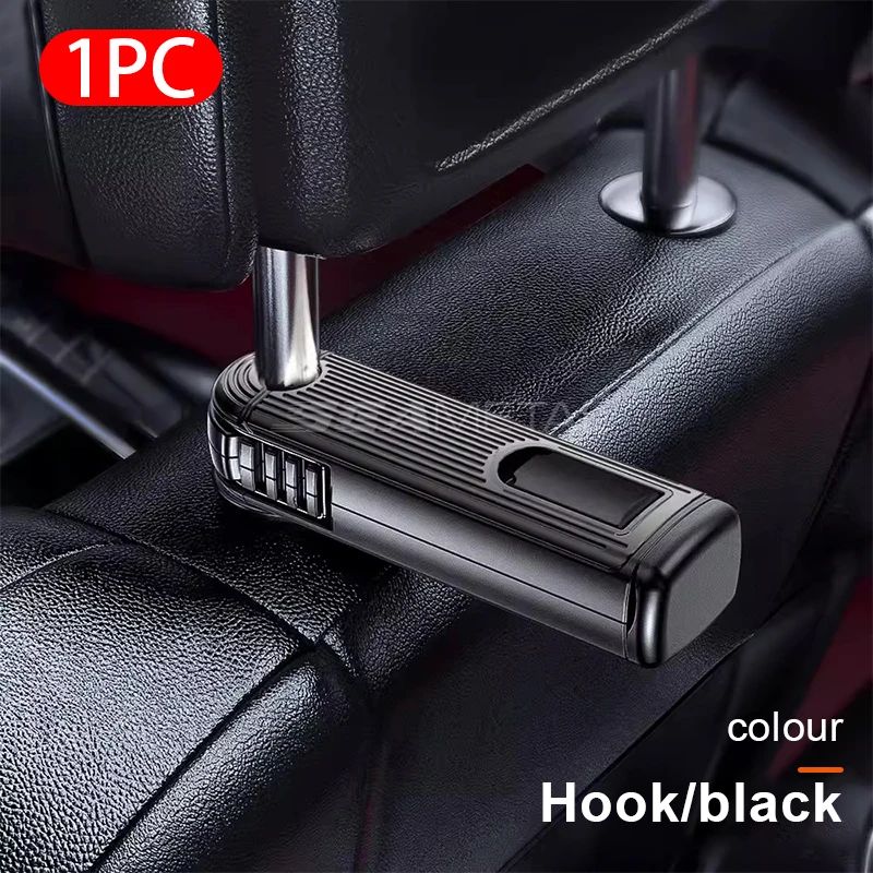 2-in-1 Car Seat Back Hook with Phone Holder