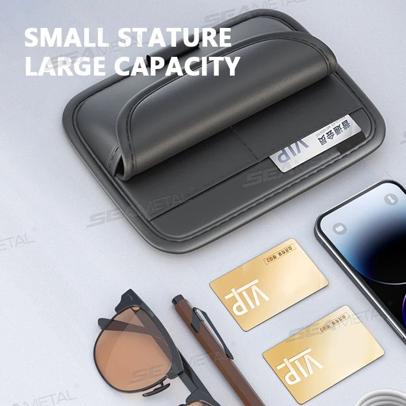 Luxury Sun Visor Glasses Holder