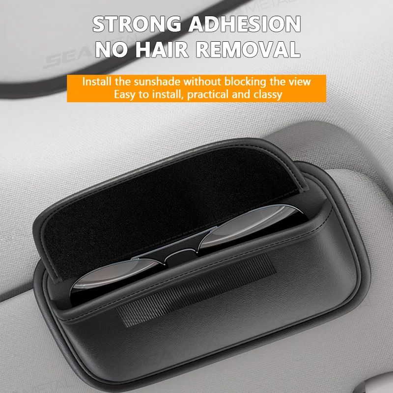 PU Leather Car Glasses Case