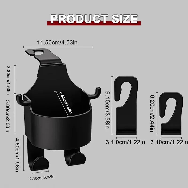 3-in-1 Car Hanging Drink Holder