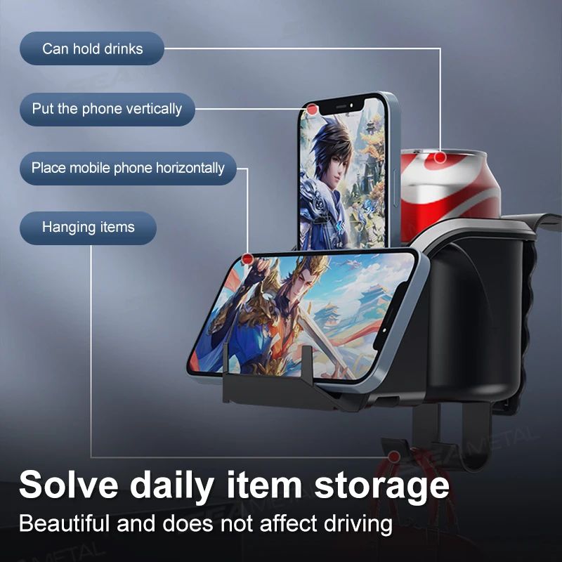 3-in-1 Car Headrest Cup Holder