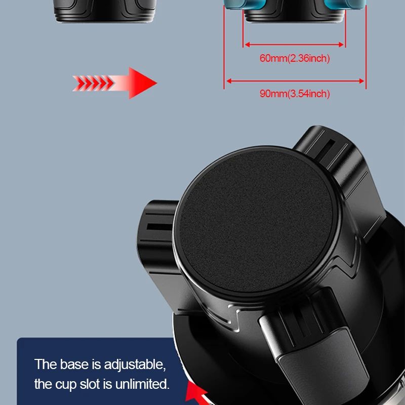3-in-1 Car Cup Holder Extender with Tray