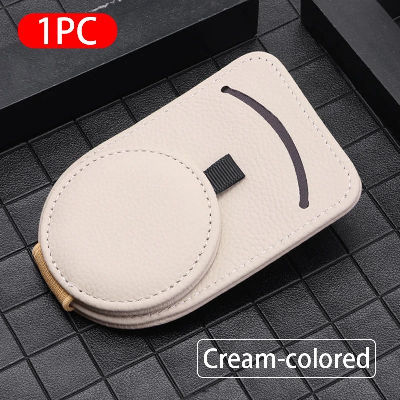Genuine Leather Car Glasses Holder