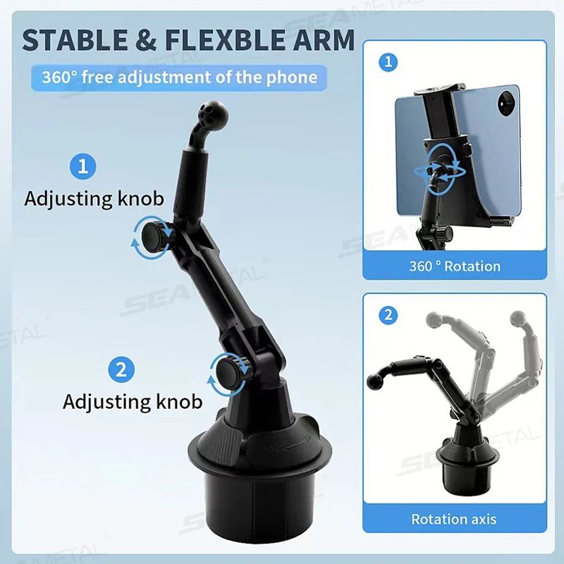 Car Drink Holder with Tablet Mount