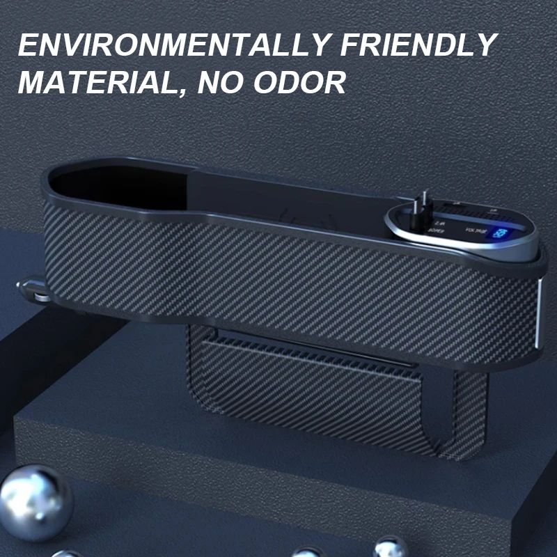 Wireless Charging Car Seat Gap Organizer