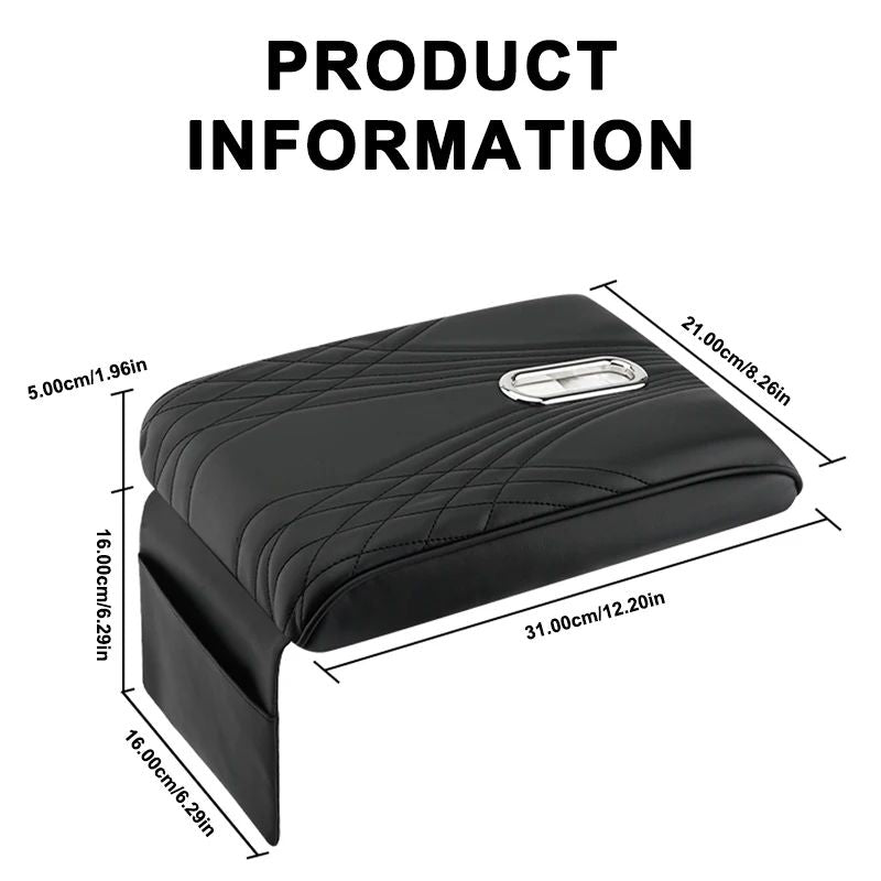 Memory Foam Car Armrest Box Cover