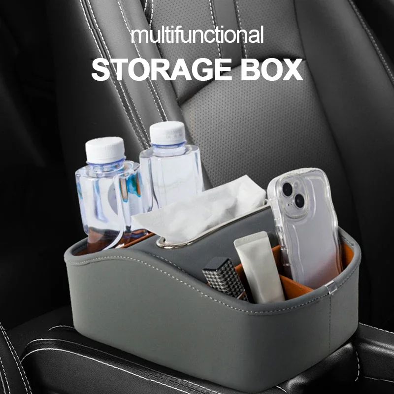 Universal PU Leather Car Armrest Box